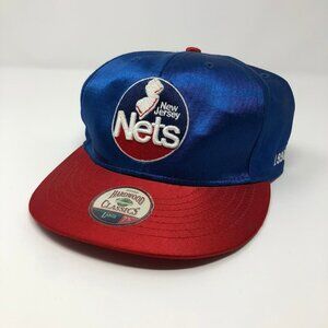 Twin Enterprises Hardwood Classics New Jersey Nets Stained Fitted Hat Size 7 3/8